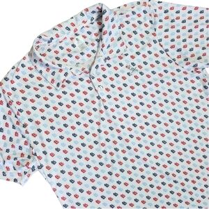 St Louis Cardinals Mens XL All Over Print Polo Shirt SGA Golf Stretch